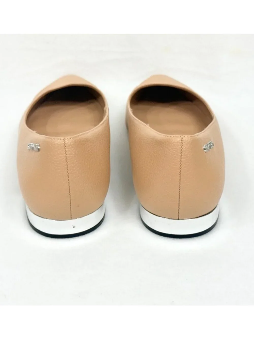 Calvin Klein Emerin Taupe Pointed-Toe Flats With Mirror Heels Size 10